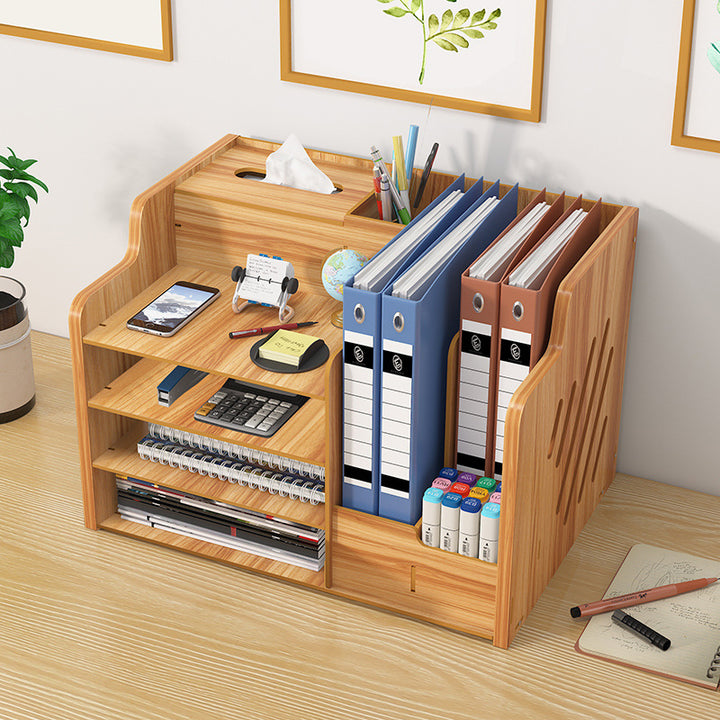 Multi-Layer Desktop Drawer Storage Box with Lock – Office Desk Organizer