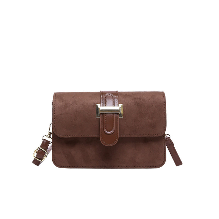 Fashion Texture Vintage Shoulder Bag Fall/Winter New Underarm Crossbody Bag Minimalist Stylish Small Squar