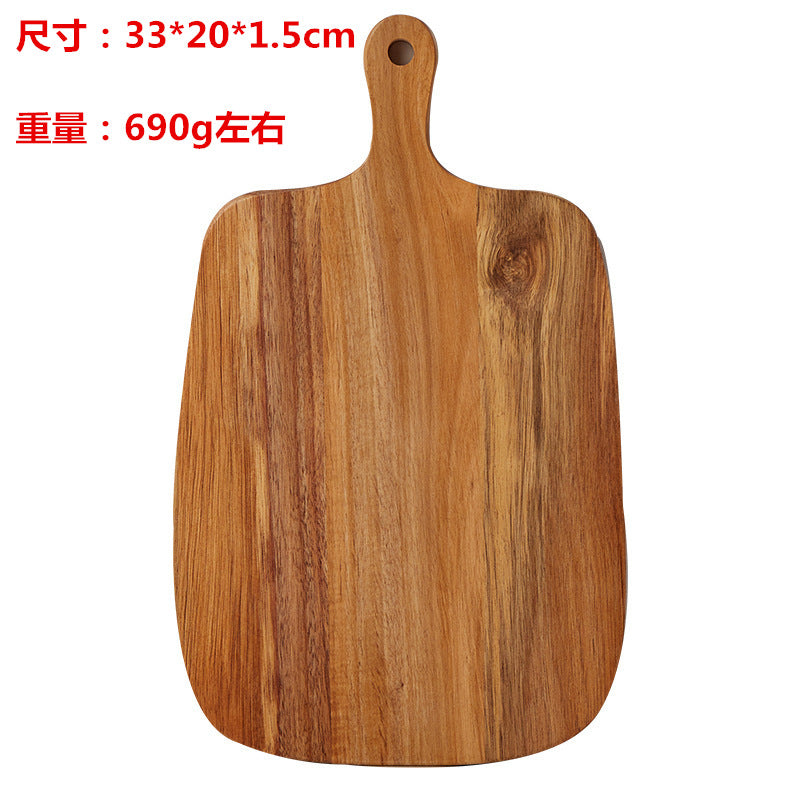 跨境定制相思木菜板胡桃木实木砧板牛排板户外便携露营面包水果板