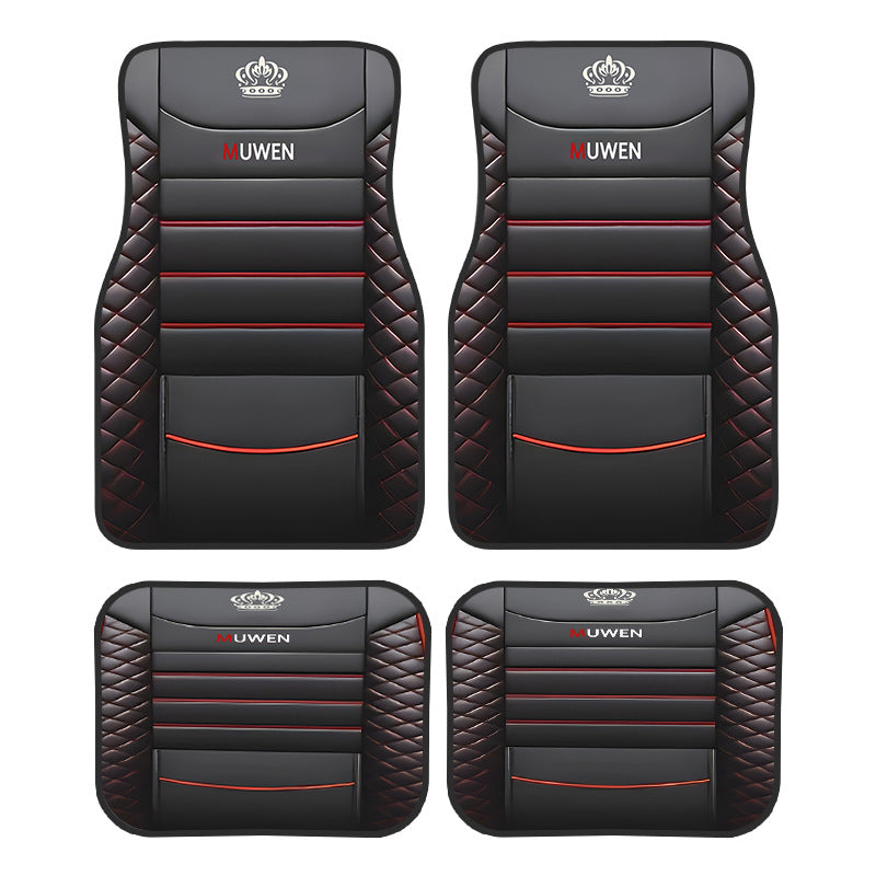 TEMUVintage Nordic Car Foot Mat Carpet 4 Piece Set Stain Resistant Floor Mat TEMUFoot Mat Wholesale