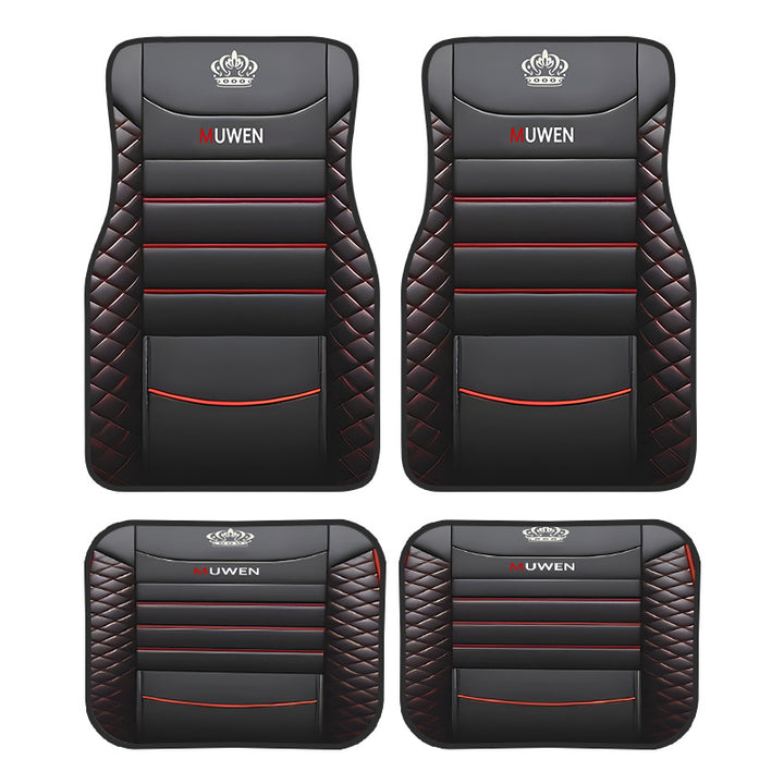 TEMUVintage Nordic Car Foot Mat Carpet 4 Piece Set Stain Resistant Floor Mat TEMUFoot Mat Wholesale