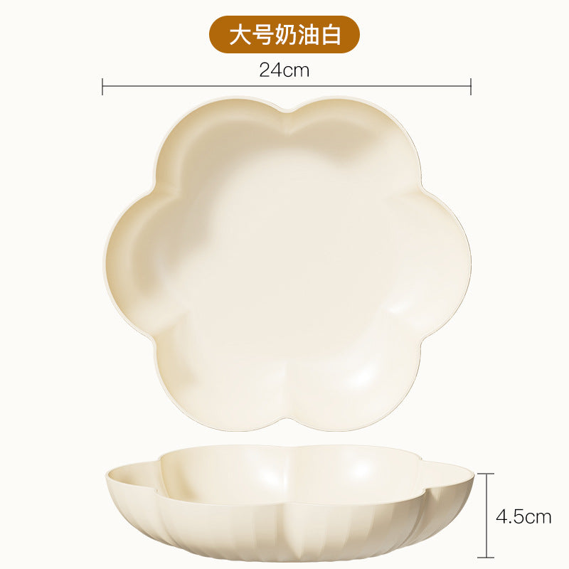 花型多层果盘小熊套装家用塑料PP糖果盘干果盘水果盘零食坚果甜品