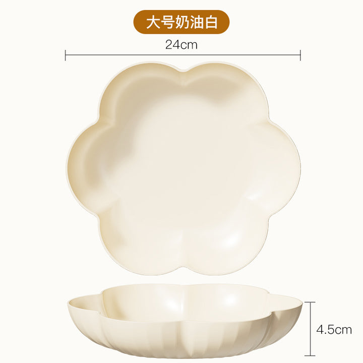 花型多层果盘小熊套装家用塑料PP糖果盘干果盘水果盘零食坚果甜品
