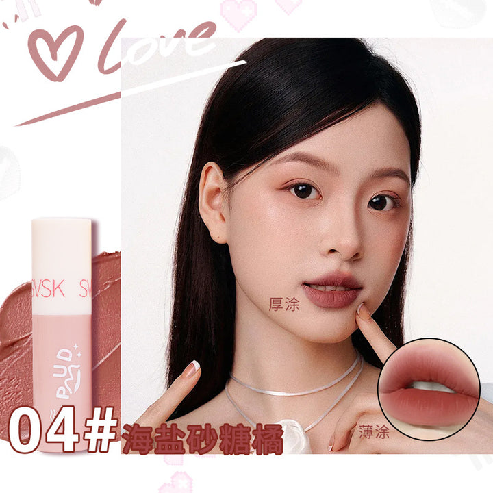Matte Lip Mud Rose Mauve Brightening Women's Lipstick Lip Gloss