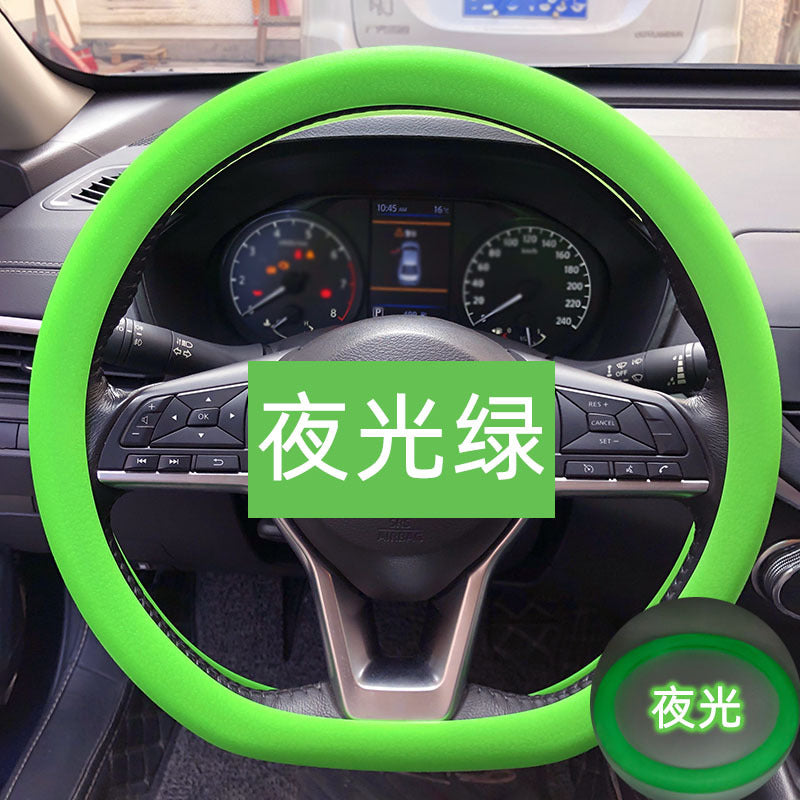 Wholesale Drop Shipping Silicone Steering Wheel Cover Car Thind Odorless Grip Cover Drop Shipping Summer