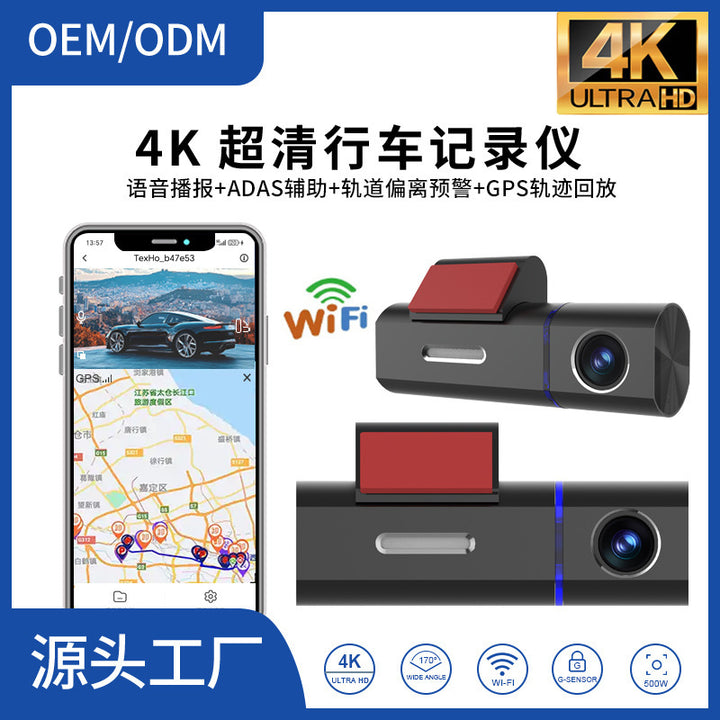 4 K Ultra HD Car Dash Cam – Phone Connected Vehicle Recorder