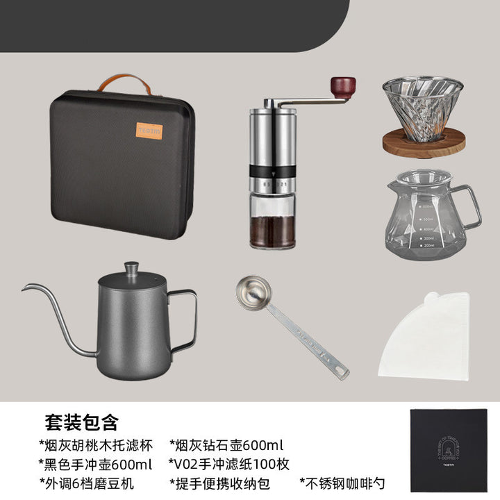 精品手冲咖啡套装礼盒家用美式带秤组合咖啡器具咖啡壶商务礼品