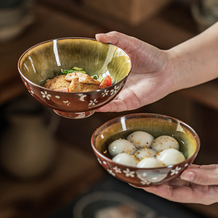 Japanese Sakura Ceramic Bowl