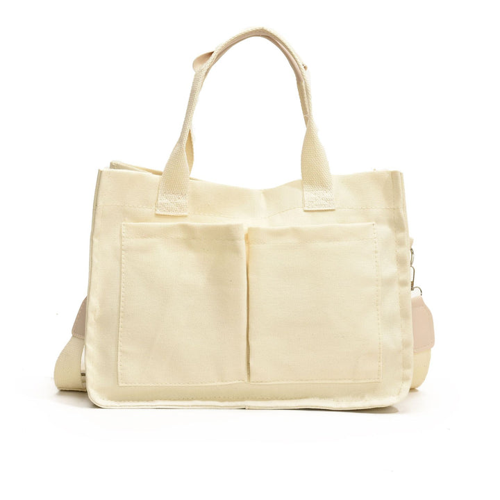 Fashion Canvas Bag Business Handheld Commuter Shoulder Crossbody Tote Bag Fashion