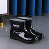 Men's Waterproof Anti-Slip Rain Boots – Thickened Fleece-Lined Work Safety Boots