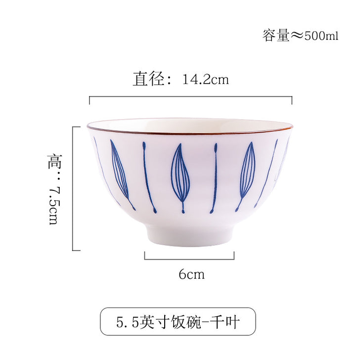 High Temperature Underglaze Ceramic Tableware Home Bowl Custom Bowl Wholesale Compatible