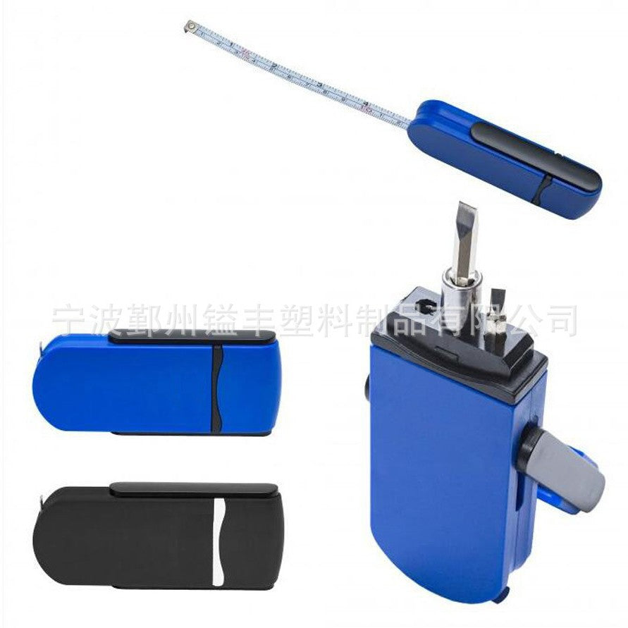 Mini Home Tool Set – Multifunctional Screwdriver & 1M Tape Measure Combo Kit