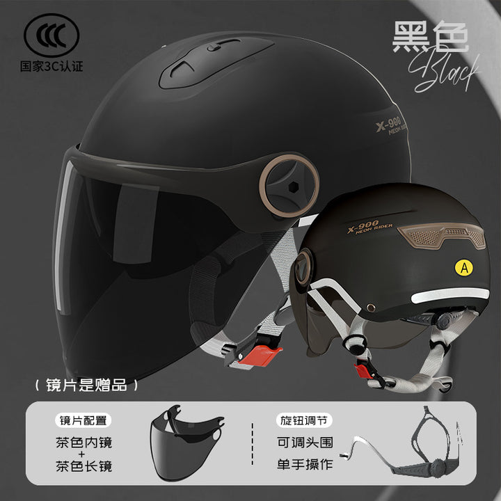 3 C Helmet Motorcycle Men's Women's