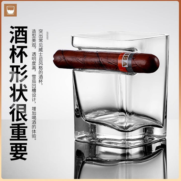 创意雪茄杯工厂自营水晶啤酒杯家用玻璃洋酒杯酒具威士忌杯饮料杯