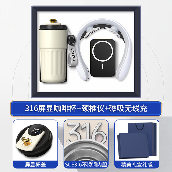 商务礼品套装咖啡杯颈椎仪礼盒活动创意礼品定制LOGO伴手礼送客户