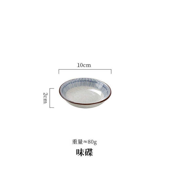 日式复古陶瓷碗碟套装高级感家用饭碗汤碗盘子碗餐具摩登主妇同款