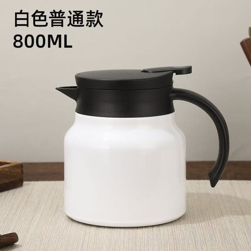 厂家直销316不锈钢焖茶壶 家用覆钛显温茶水分离大容量保温壶定制