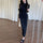 High-Neck Slim Fit Bodycon Dress – Elegant Stretchy Sleeveless Women's Midi Dress