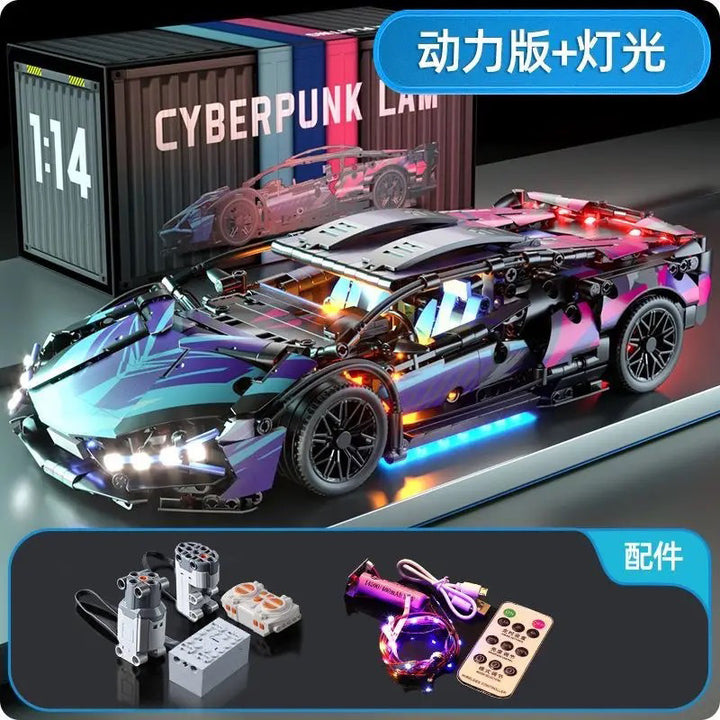 Apollo Sports Car Building Blocks Set – High-Difficulty Drift Racing Car Model Assembly Toy