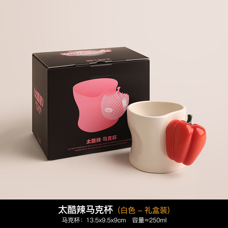 水果马克杯创意杯子陶瓷水杯情侣家用办公室对杯原创小众生日礼物
