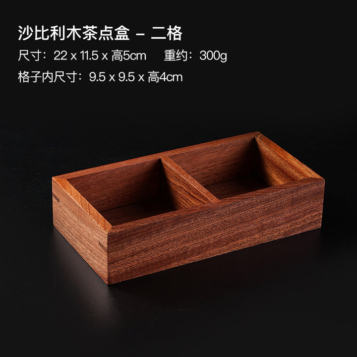 九宫格木制品干果盘新款中式盘子果盘户外陶瓷围炉煮茶托盘碟套装