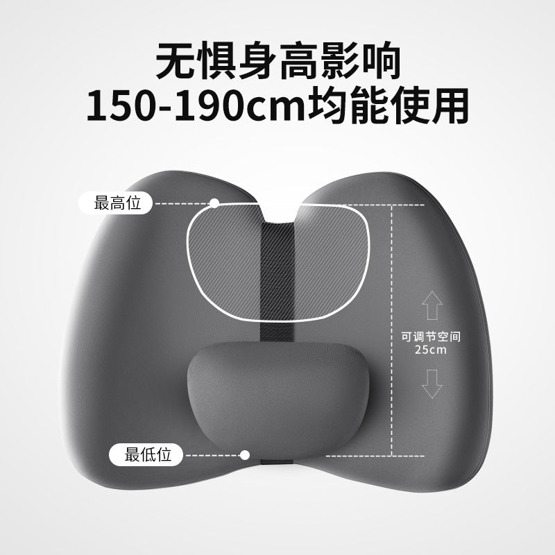 新款汽车头枕腰靠车用记忆棉靠垫腰垫腰枕护颈枕电动按摩枕头批发