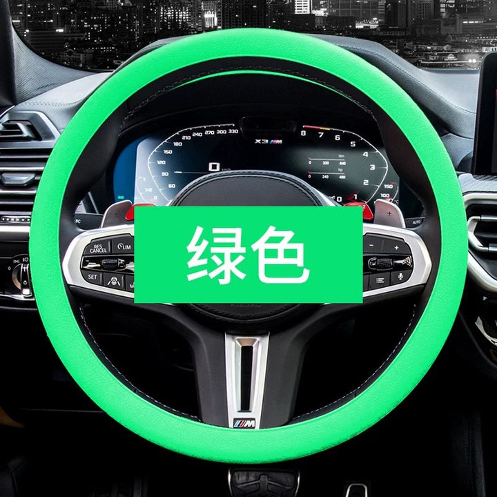 Drop Shipping Car Silicone Steering Wheel Cover Fashion Non Slip Silicone Grip Cover Moisture Wicking Univers