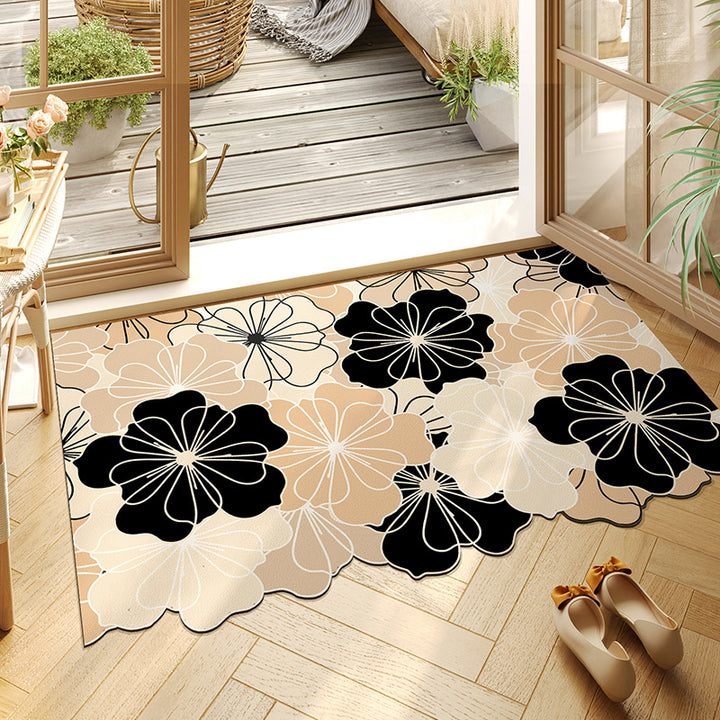 Living Room Entryway Door Mat Waterproof Leather Floor Mat Home New Entryway Foot Mat