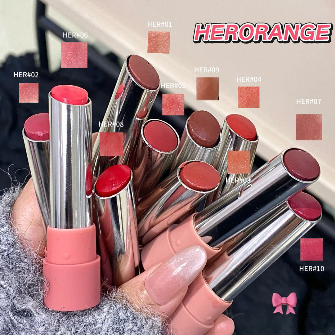 HERORANGE~光韵菁润镜面口红水光嘟嘟唇不易掉色韩系显嫩跨境唇釉