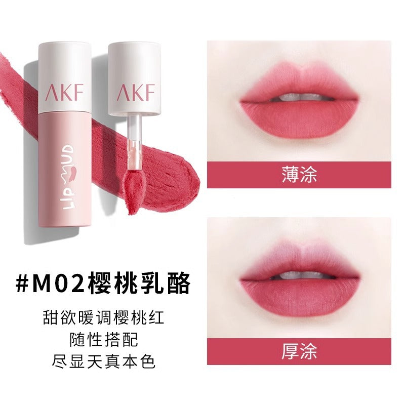 AKF Lip Mud Lip Gloss Brightening Lipstick