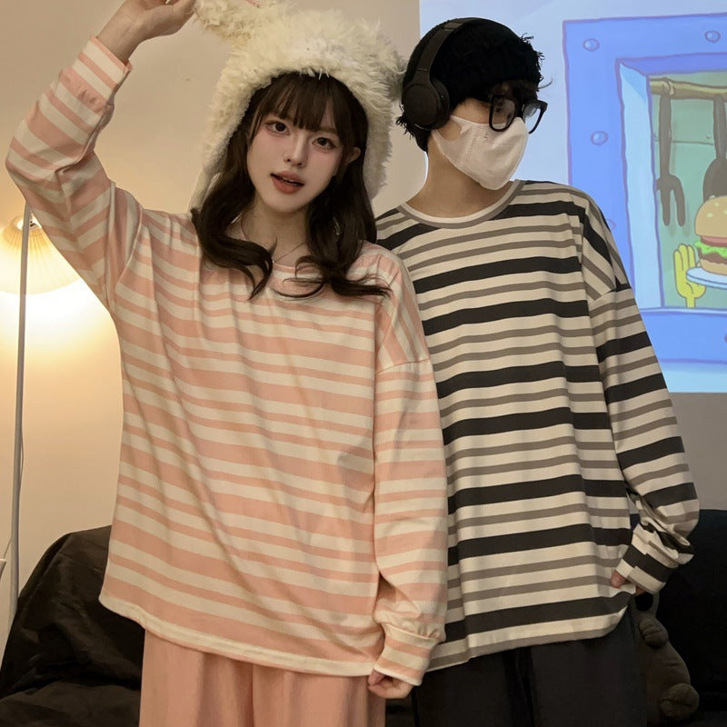 批发情侣睡衣春秋长袖长裤套装2023年新款可爱秋季女家居服可外穿