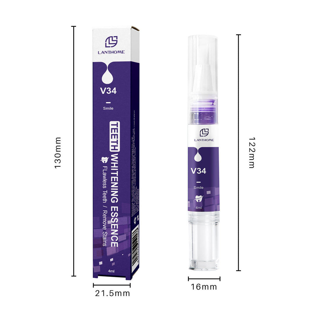 跨境莲碧泉LanthomeV34旋转式美牙洁牙笔teeth whitening pen 4ml