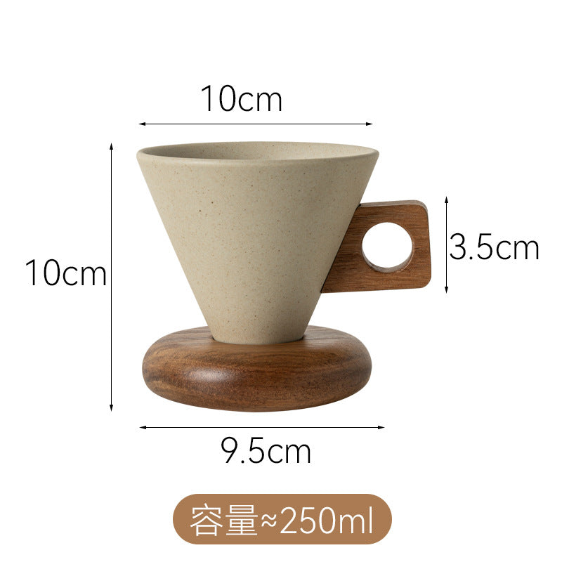 高颜值复古陶瓷咖啡杯高档精致家用咖啡女士个人专用杯子杯碟套装