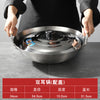 不锈钢炒锅大号铁锅双耳圆底爆炒菜锅饭店厨师食堂农村大锅商用