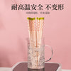 粉色草莓陶瓷筷子5双装防霉耐高温家用高颜值公筷防滑一人一筷批