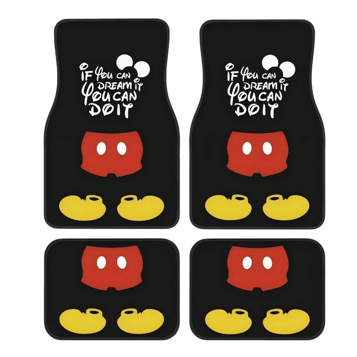 TEMUVintage Nordic Car Foot Mat Carpet 4 Piece Set Stain Resistant Floor Mat TEMUFoot Mat Wholesale