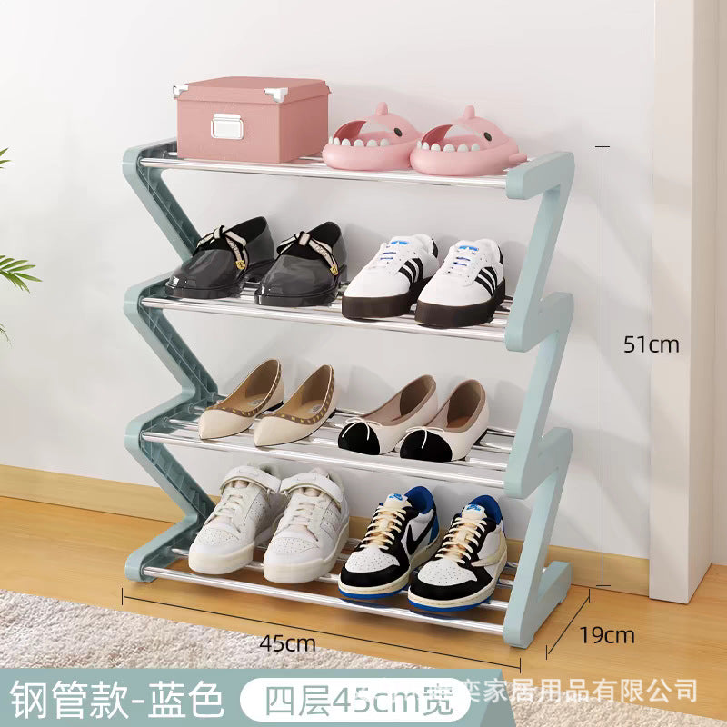 创意Z型鞋架子跨境爆款简易家用鞋子收纳神器宿舍多层组装鞋架