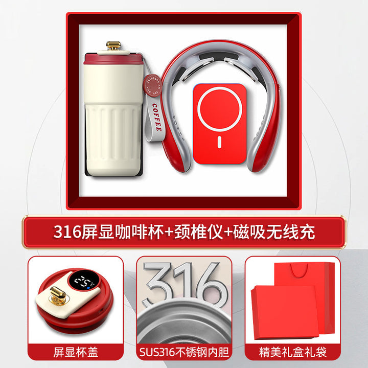 商务礼品套装咖啡杯颈椎仪礼盒活动创意礼品定制LOGO伴手礼送客户