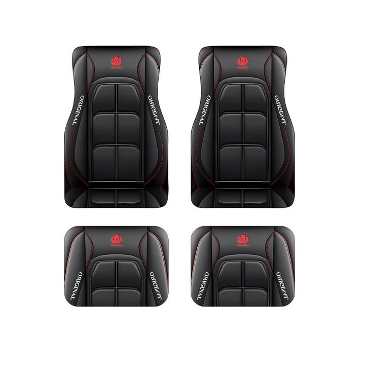 Vintage Car Foot Mat Carpet 4 Piece Set Stain Resistant Floor Mat TEMUFoot Mat Wholesale