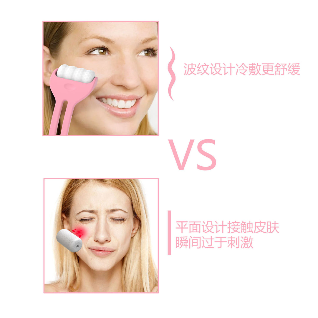 亚马逊 新款冰滚轮Q7便携式冰敷按摩手动 护理工具工厂