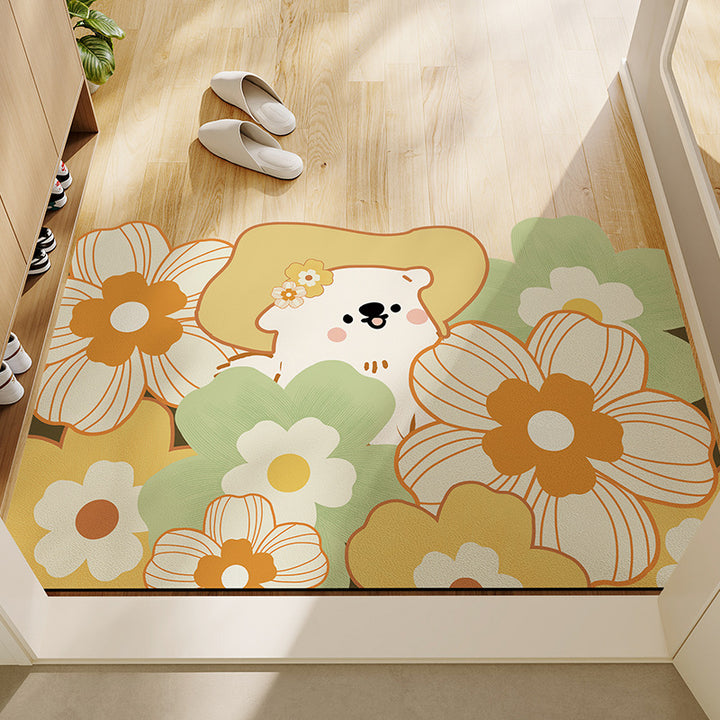 Modern Minimalist Entryway Door Mat Home Entryway Special Leather Door Mat Waterproof Non Slip