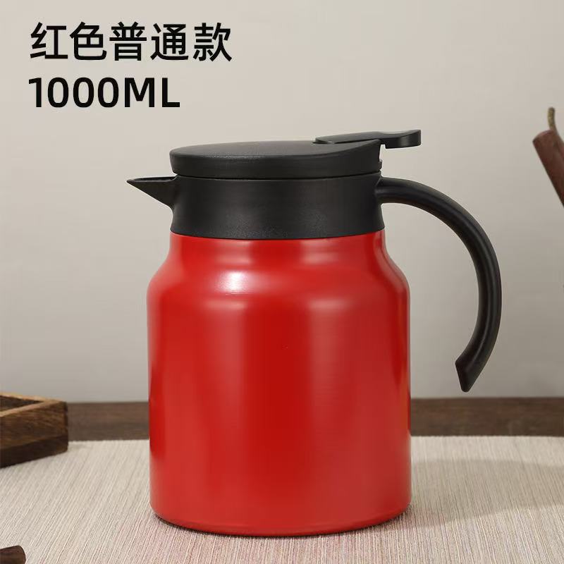 厂家直销316不锈钢焖茶壶 家用覆钛显温茶水分离大容量保温壶定制