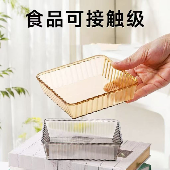 果盘家用客厅简约水果零食跨境创意干果盘厨房配菜盘大号加厚专用