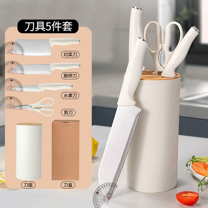 不锈钢刀具套装菜刀切片刀刀东南亚五件套厨房用具大全厨具套装