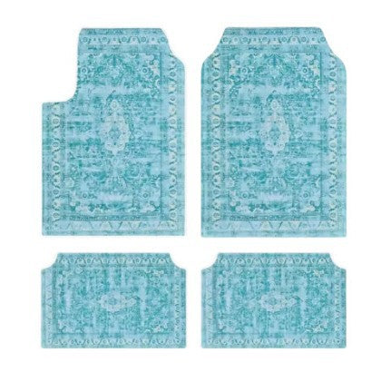 TEMUVintage Car Stain Resistant Durable Foot Mat 4 Piece Set Wholesale