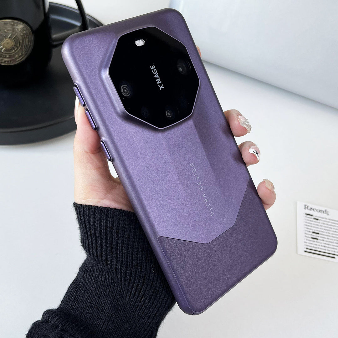 For Huawei Mate 80 Pro Phone Case M 70 Vegan Leather Frosted Soft Touch PC