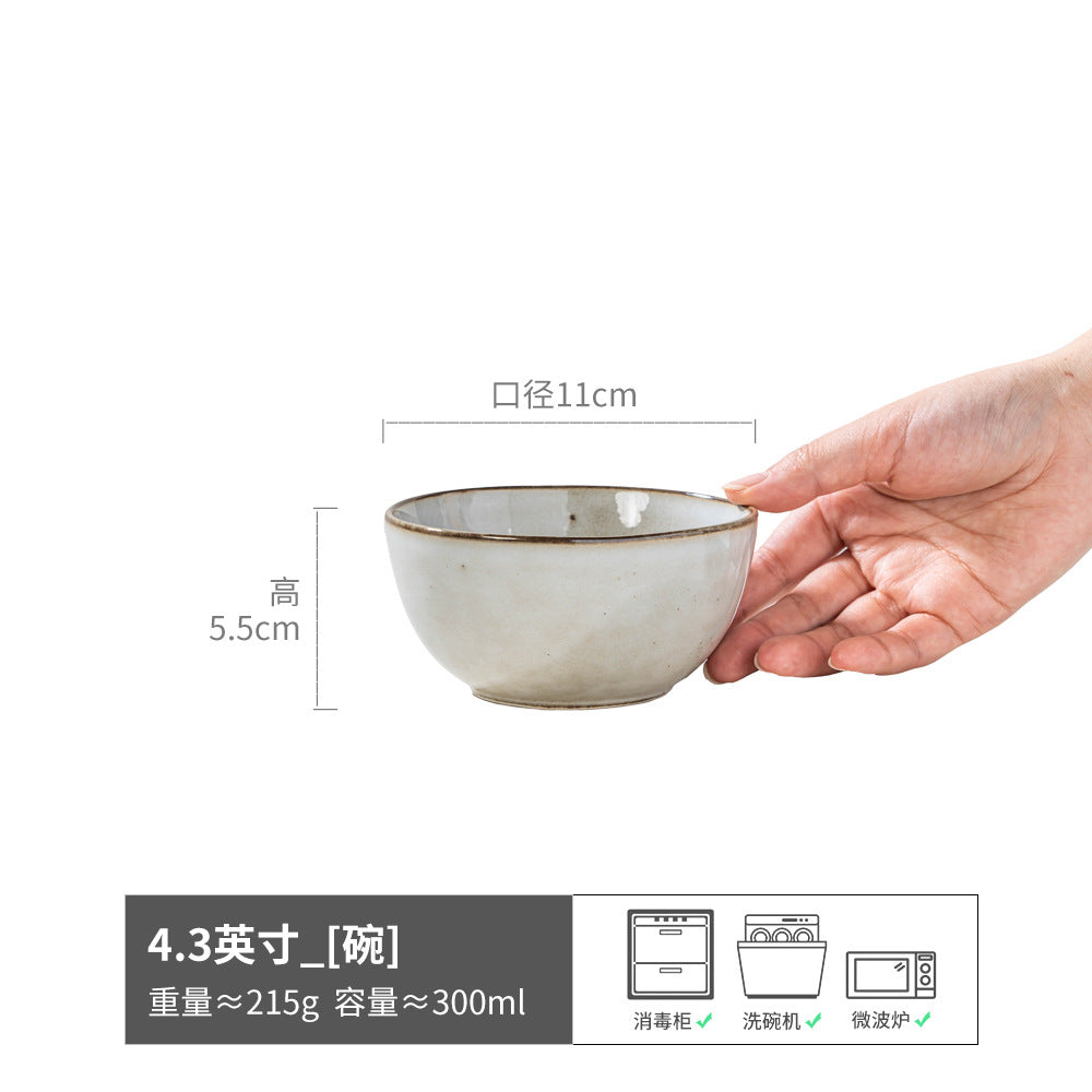 多器型碗陶瓷米饭碗高颜值沙拉碗家用日式圆形碗餐具商用批发现货