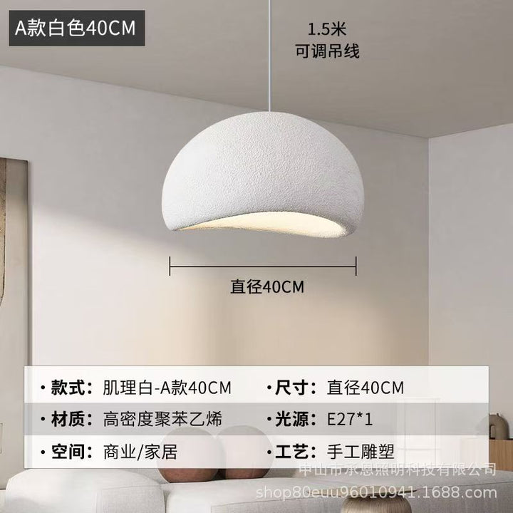 跨境设计师侘寂风吊灯奶油风服装店样板间民宿餐厅酒店挑空别墅灯