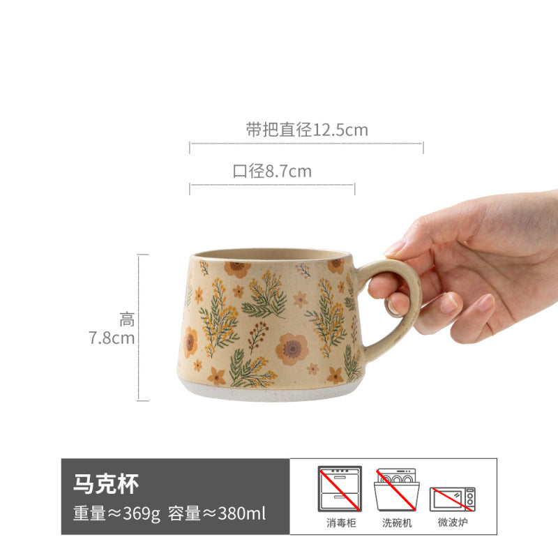 艺术感马克杯高颜值水杯创意大肚杯马克杯咖啡杯早餐杯陶瓷杯漂亮