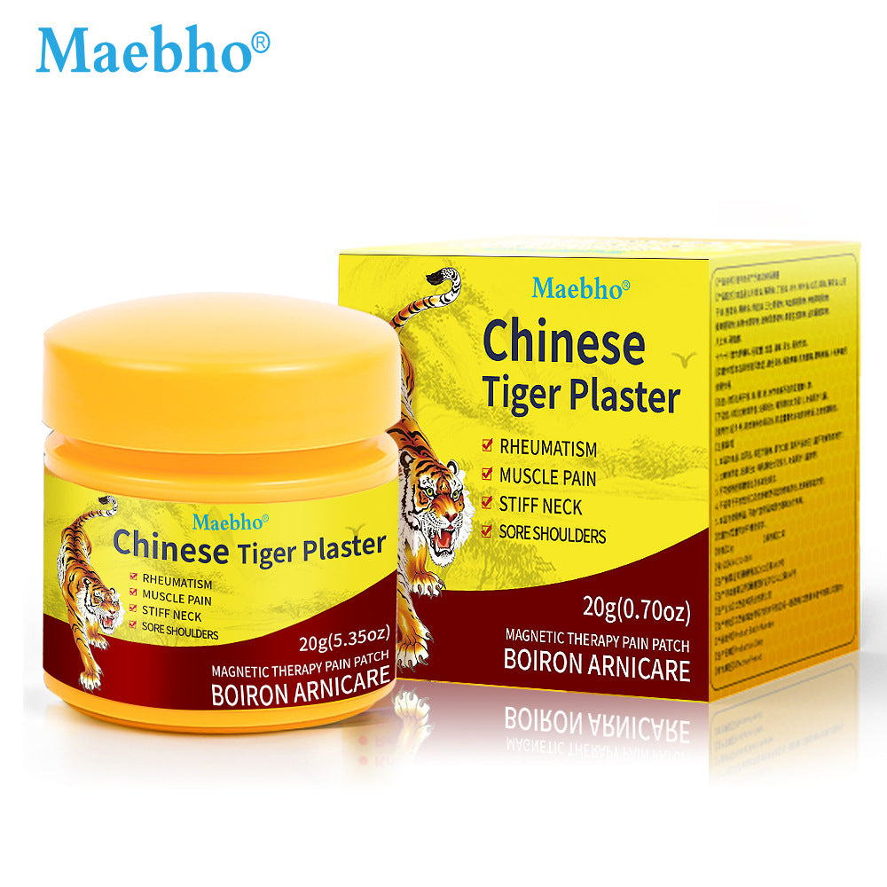 跨境老虎透骨膏 老虎霜身体护理霜肩颈腰腿关节涂抹自发热全英文